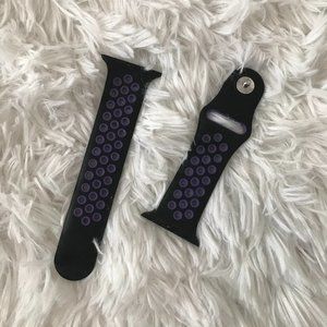Black and Purple Apple Watch Series 1 Band
